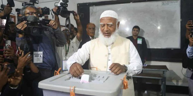 ভোট দিলেন জামায়াত আমির